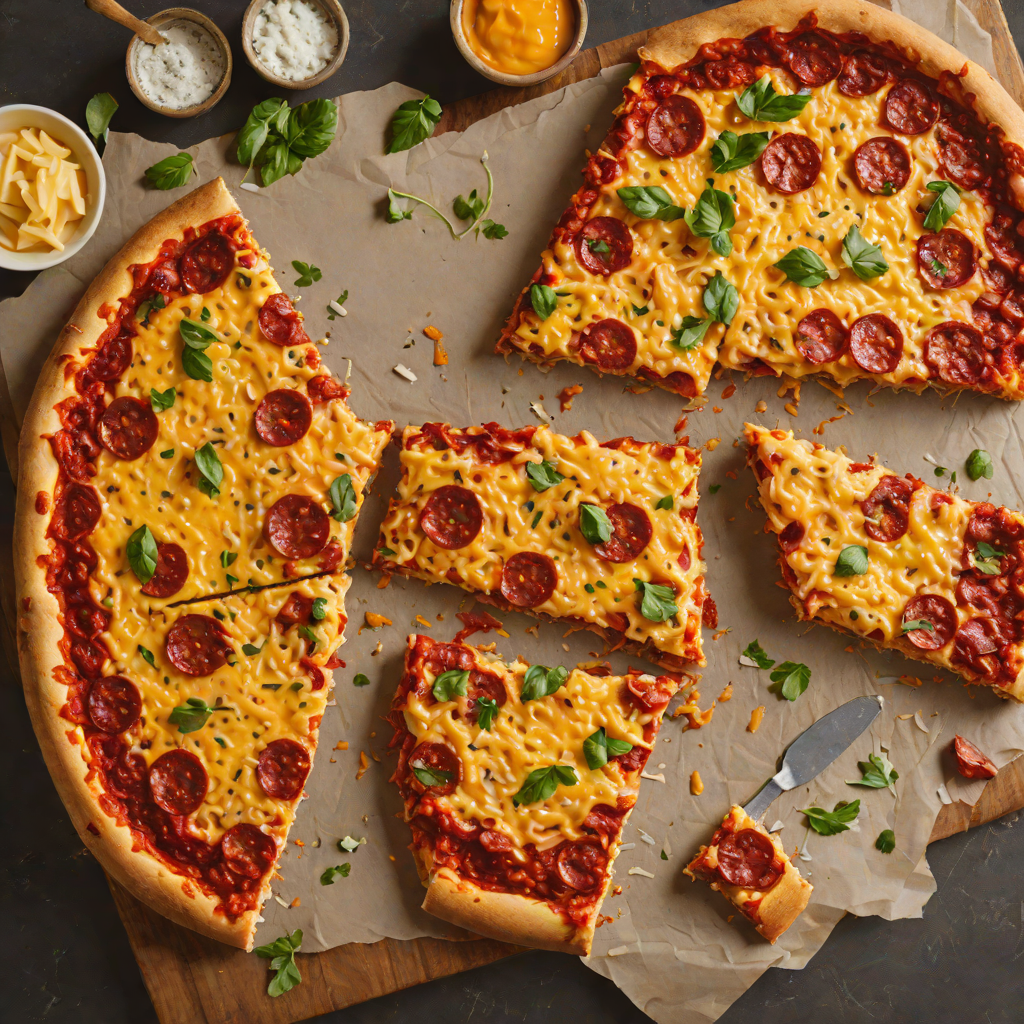 Baked Detroit-Style Pepperoni Pizza with Cheddar and Brick Cheese