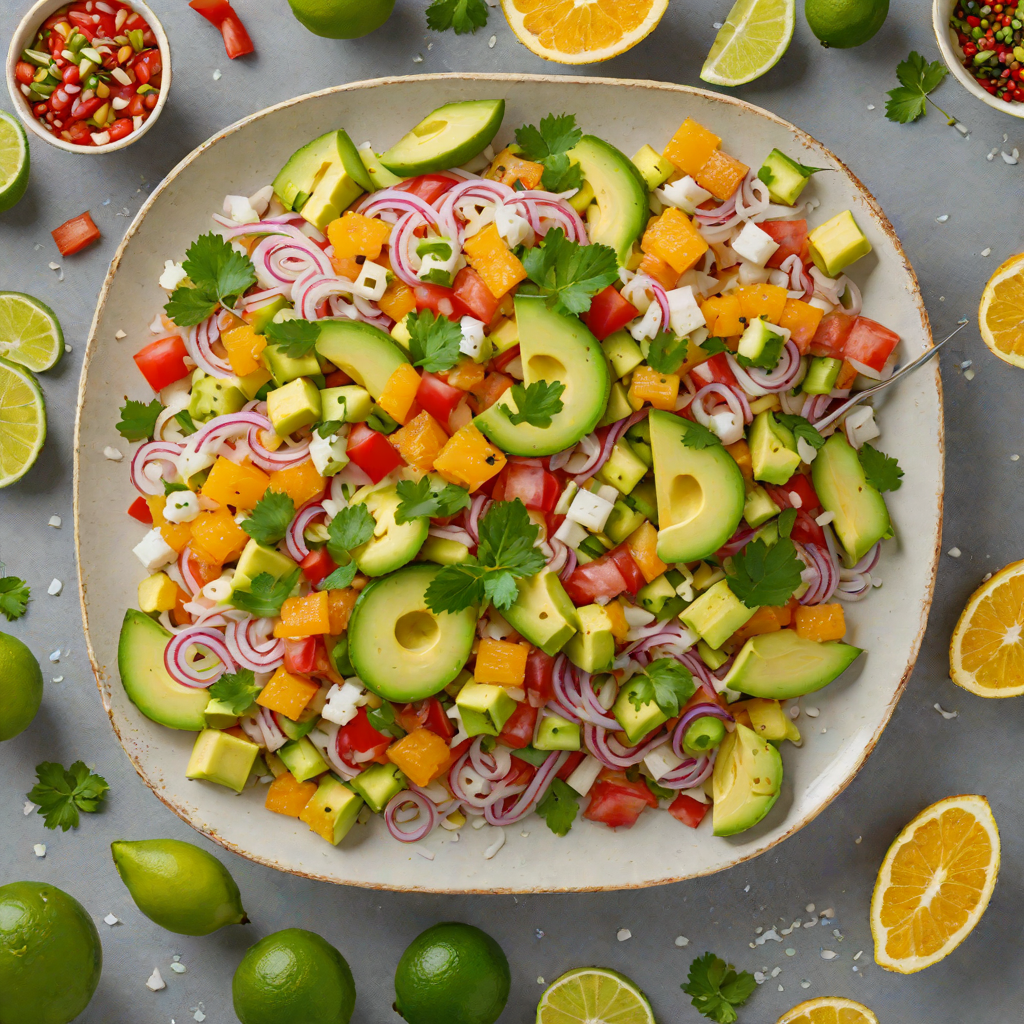 Citrus and Jalapeño Ceviche with Avocado