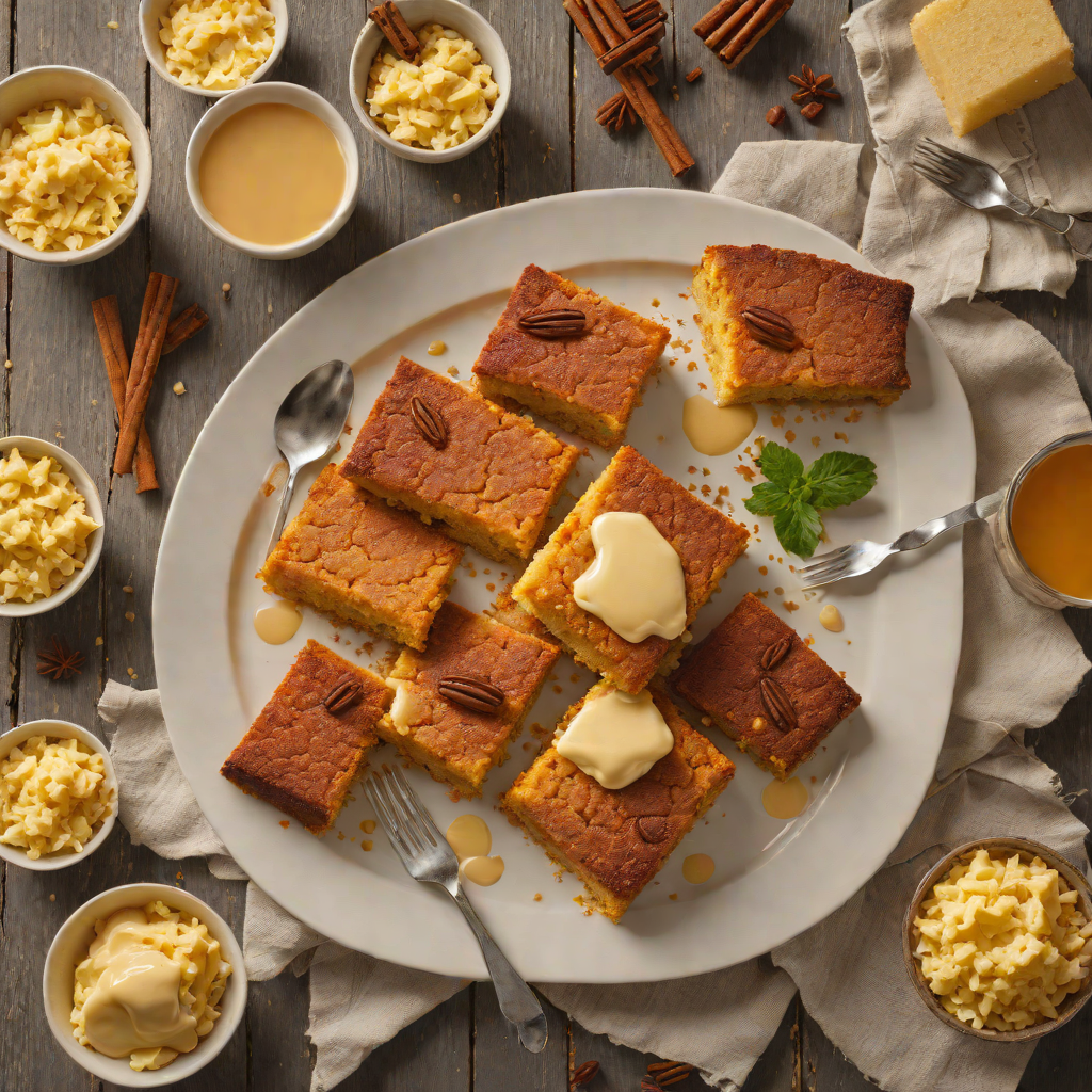 Cinnamon-Chili Roasted Cornbread with Honey Butter