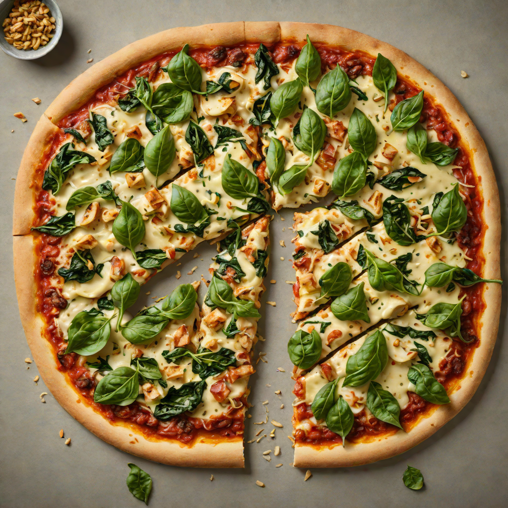 Gluten-Free Pizza with Roasted Garlic and Spinach
