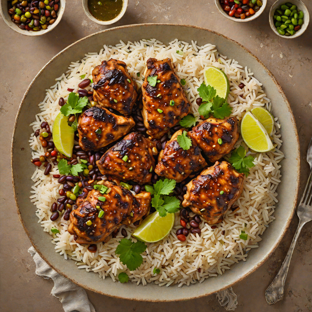 Caribbean One-Pot Jerk Chicken with Rice and Peas