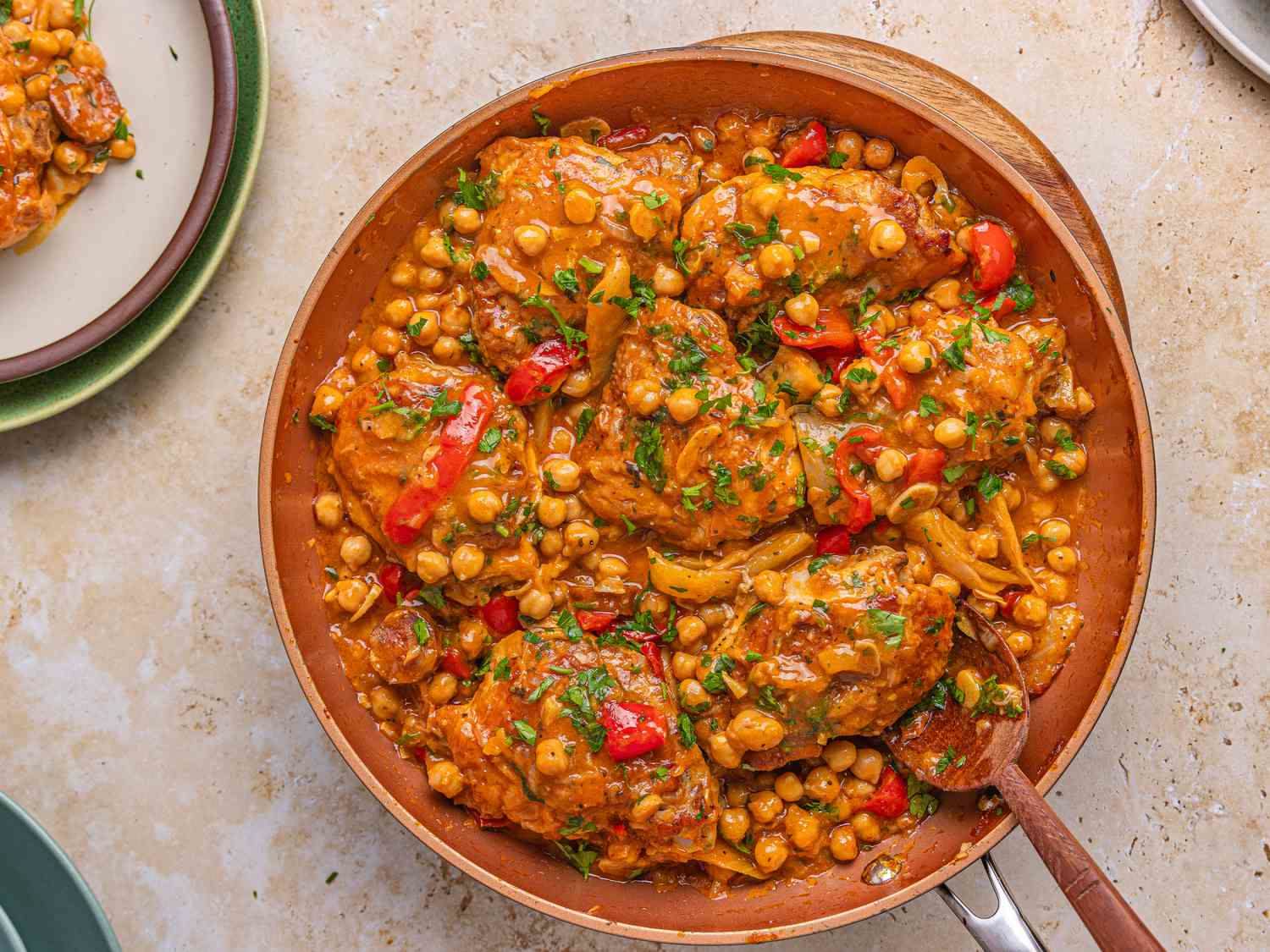 One-Pot Saffron Chicken with Chickpeas and Tomatoes