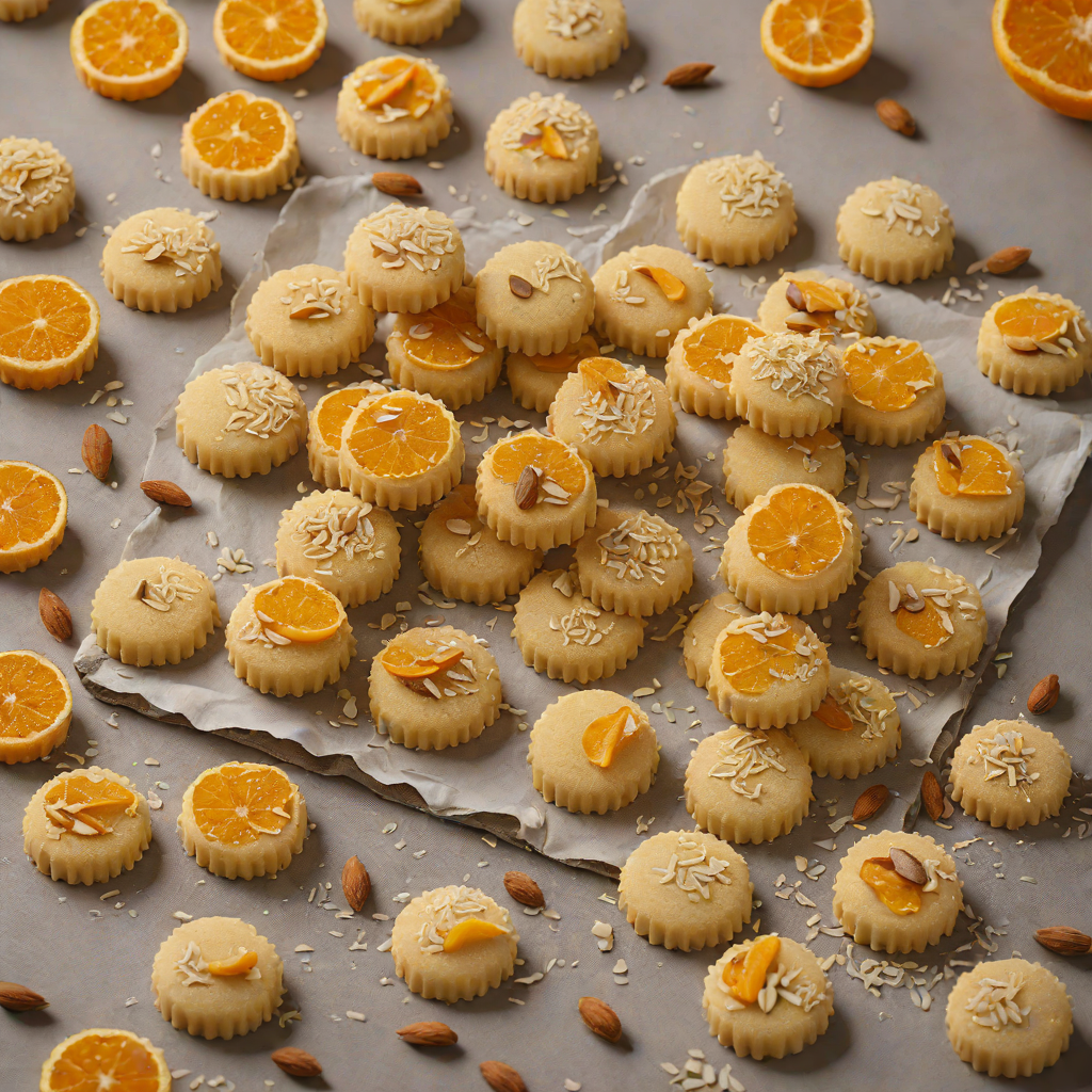 Orange and Almond Polvorones Shortbread Cookies