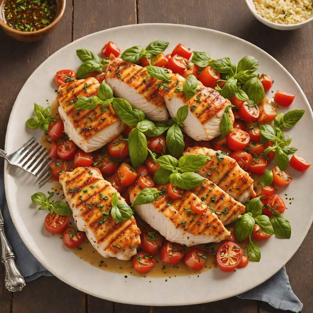 Pan-Seared Chicken with Tomato-Basil Sauté