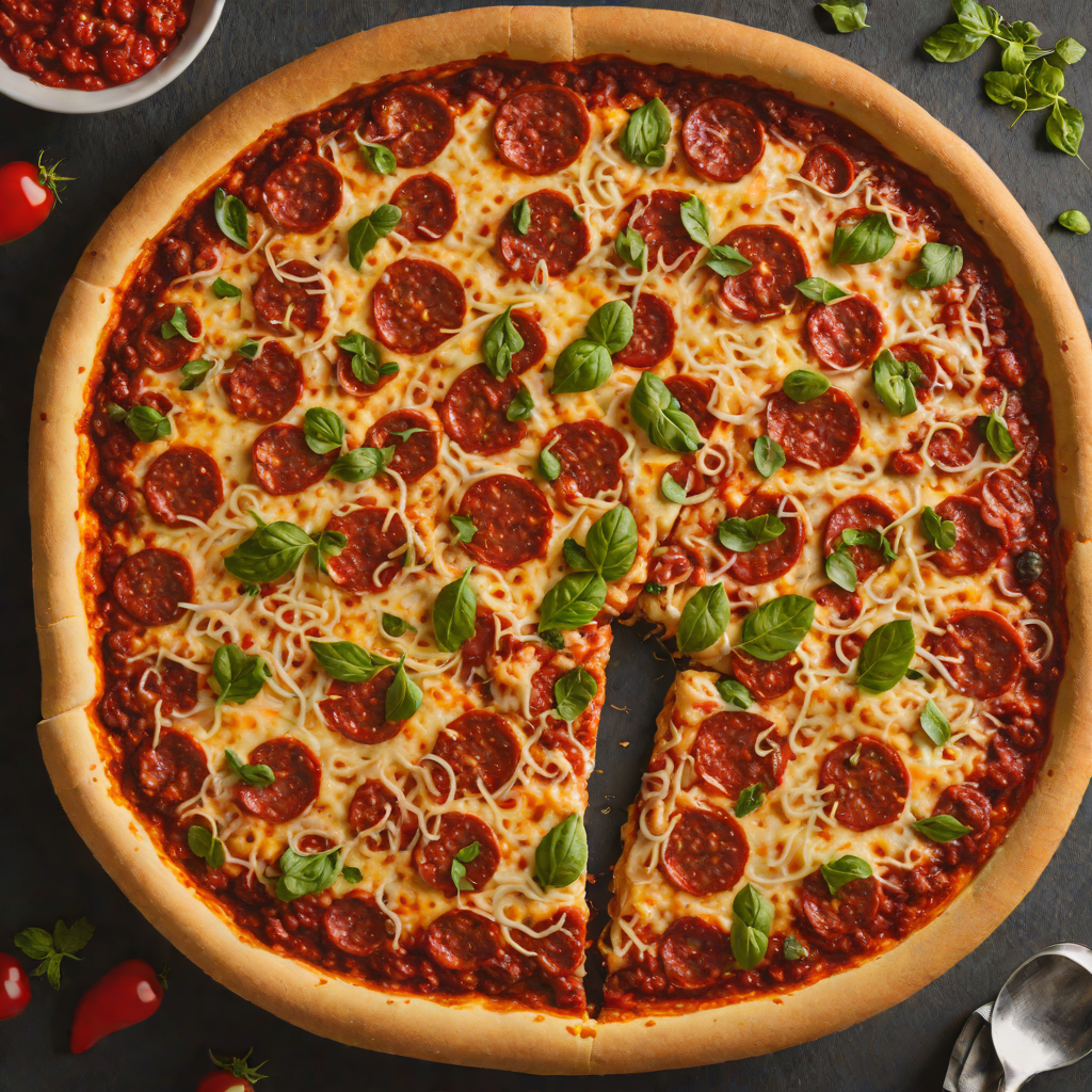 Deep-Dish Texas-Style Pepperoni Pizza