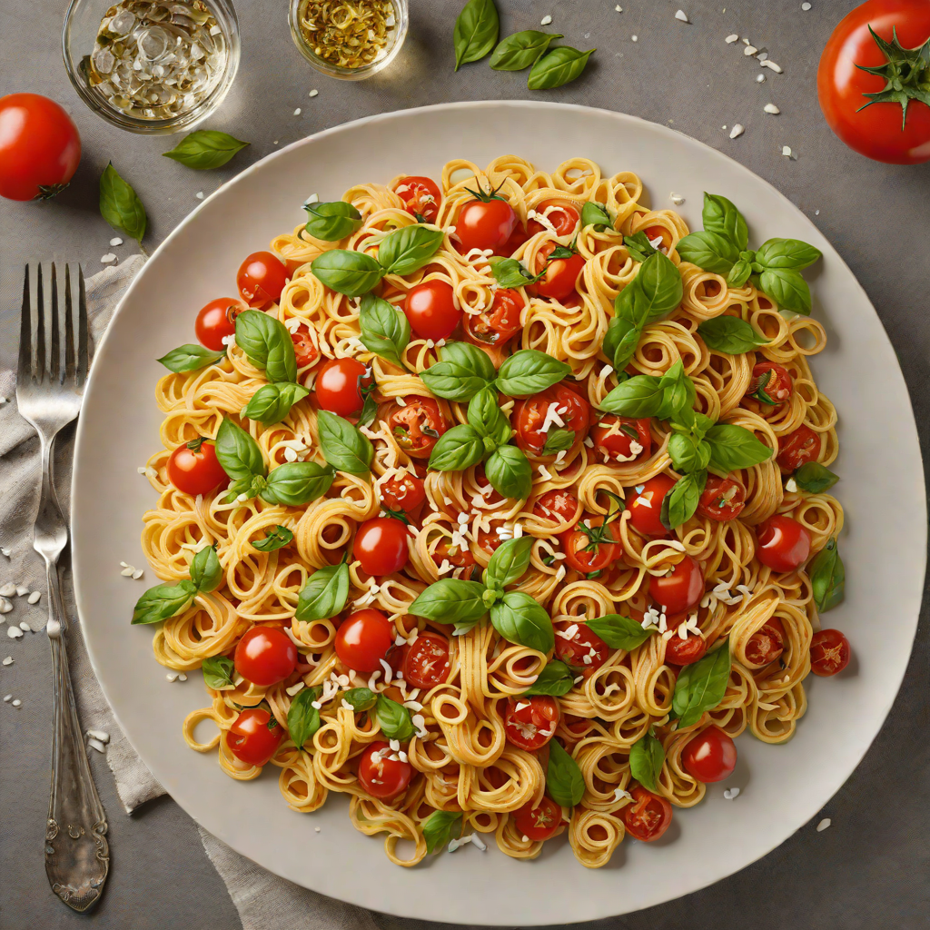 Vodka-Infused Tomato Basil Pasta with Garlic