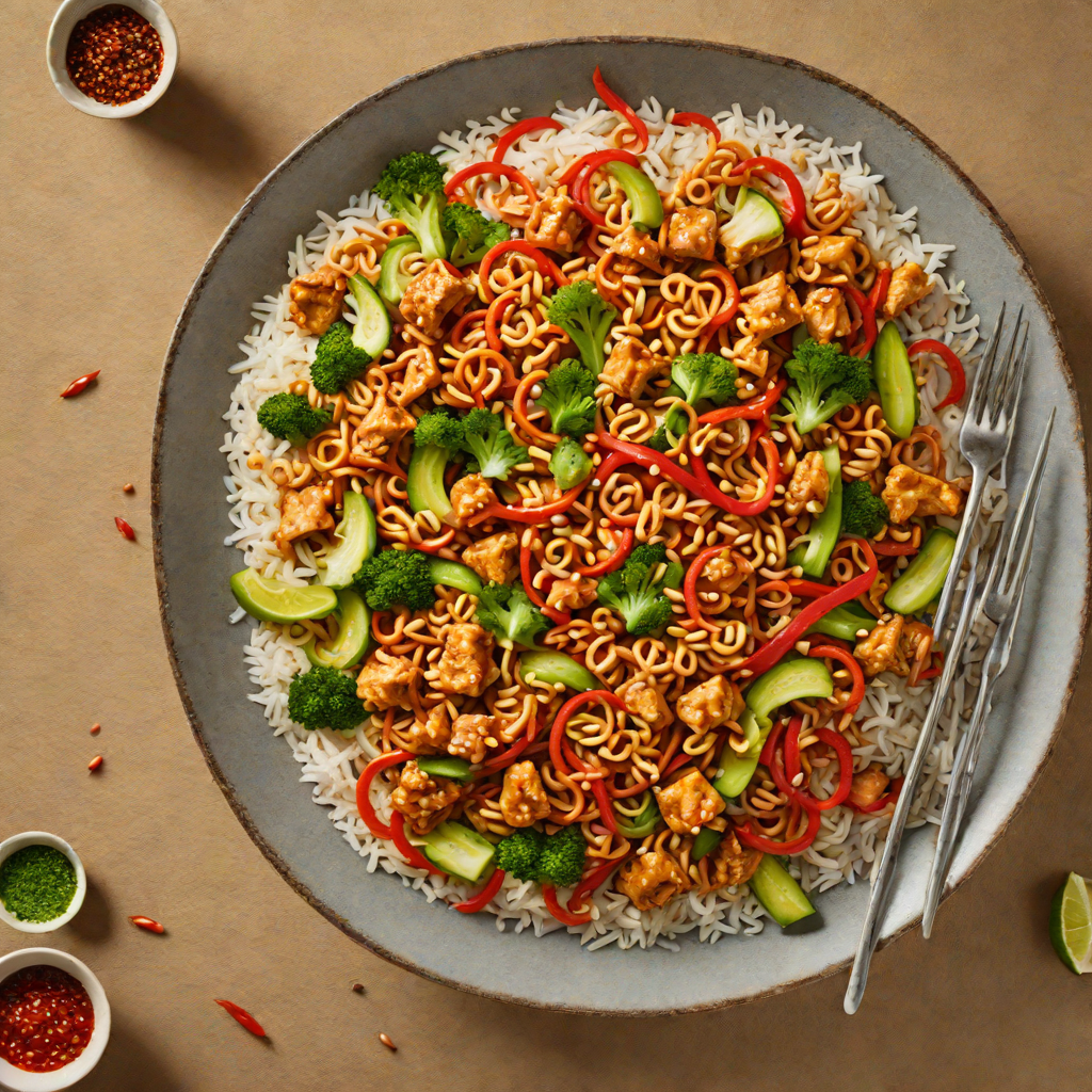 Ninja Course-Inspired Spicy Peanut Chicken Stir-Fry