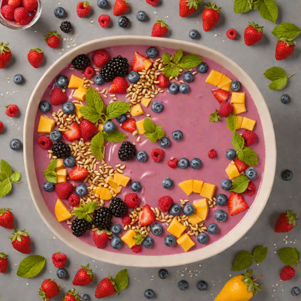 Trampoline Park-Inspired Bouncy Berry Smoothie Bowl
