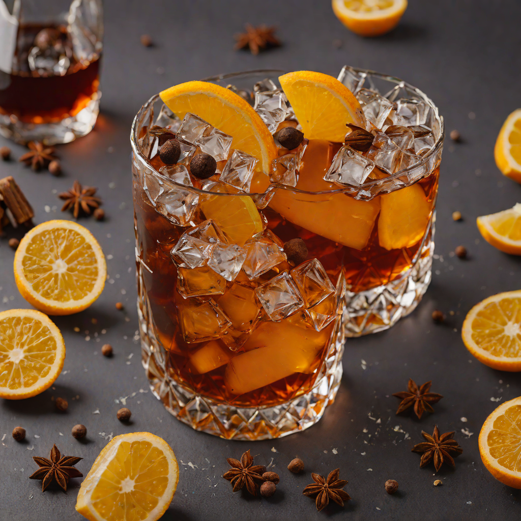 Popular Spice-Infused Dark Rum Old Fashioned