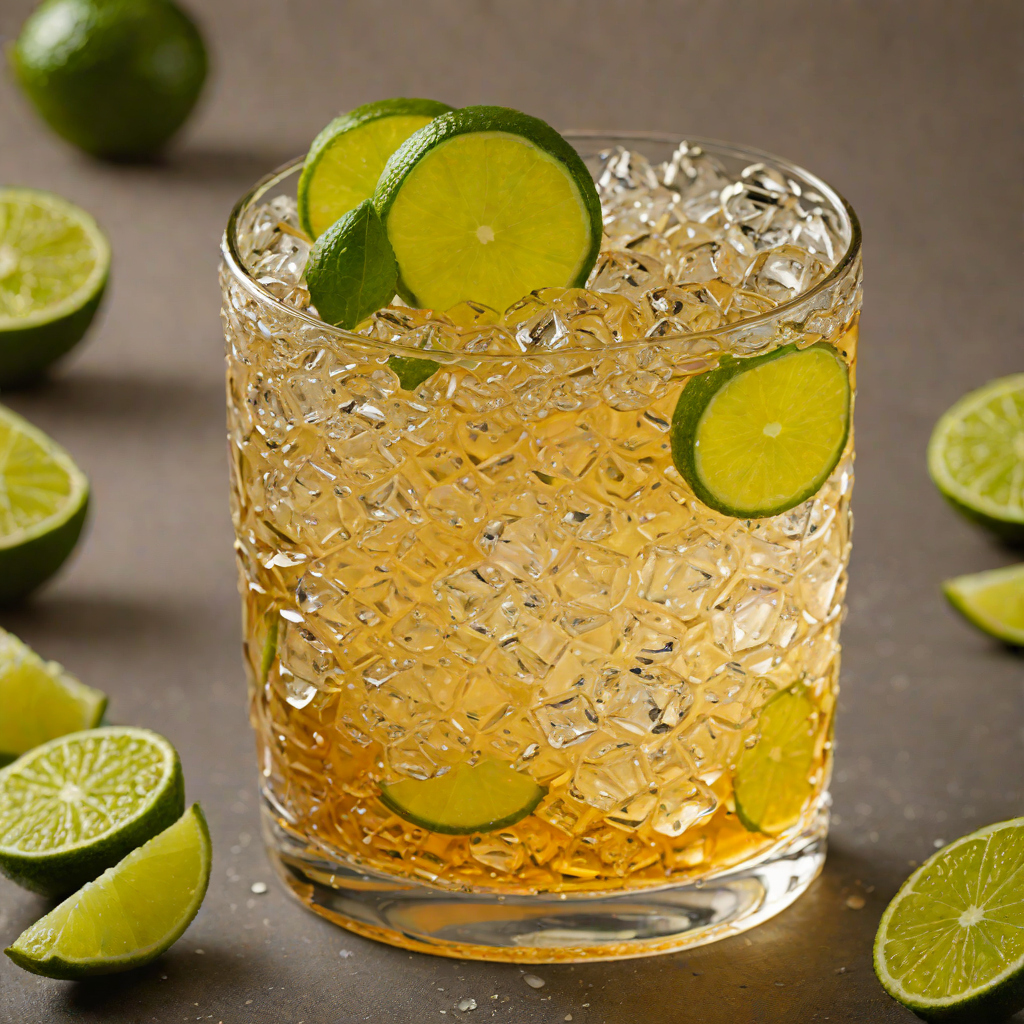 Honey-Lime Bourbon Highball with Club Soda