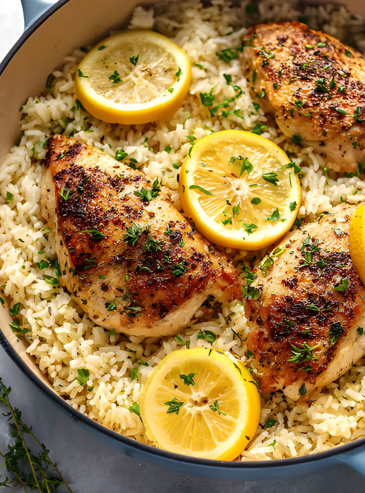 Lemon-Herb Chicken & Rice One-Pot Wonder