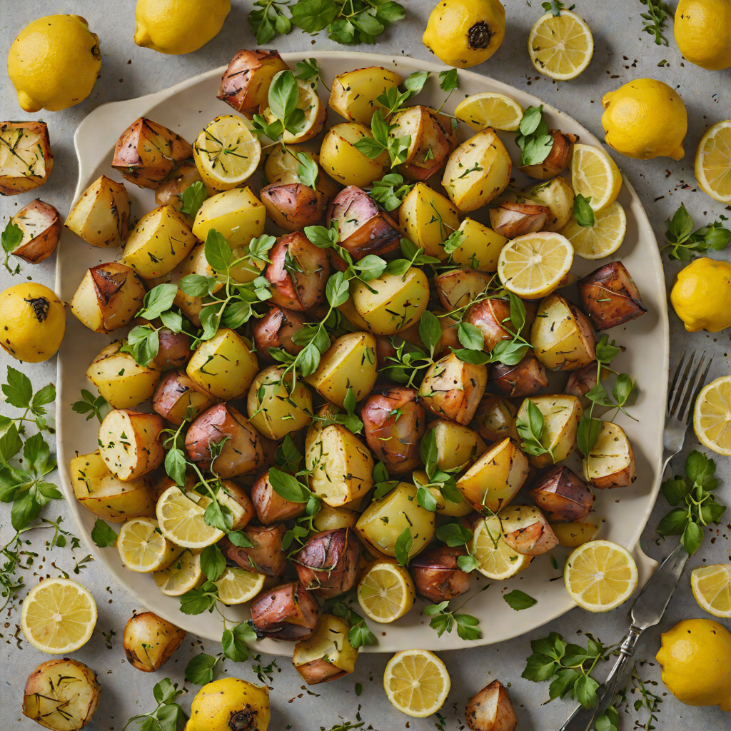 Greek-Style Lemon Roasted Potatoes with Oregano
