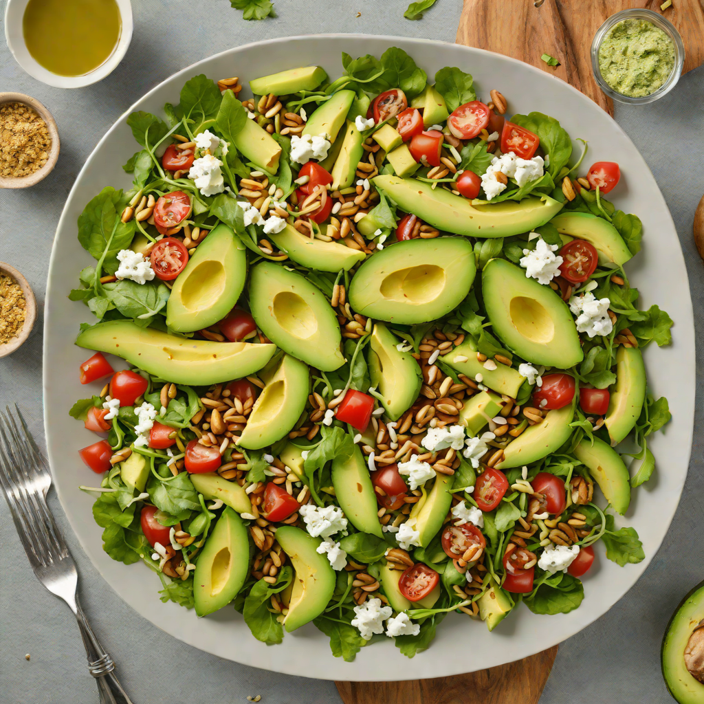 Toasted Pepita and Queso Fresco Salad with Avocado-Lime Dressing