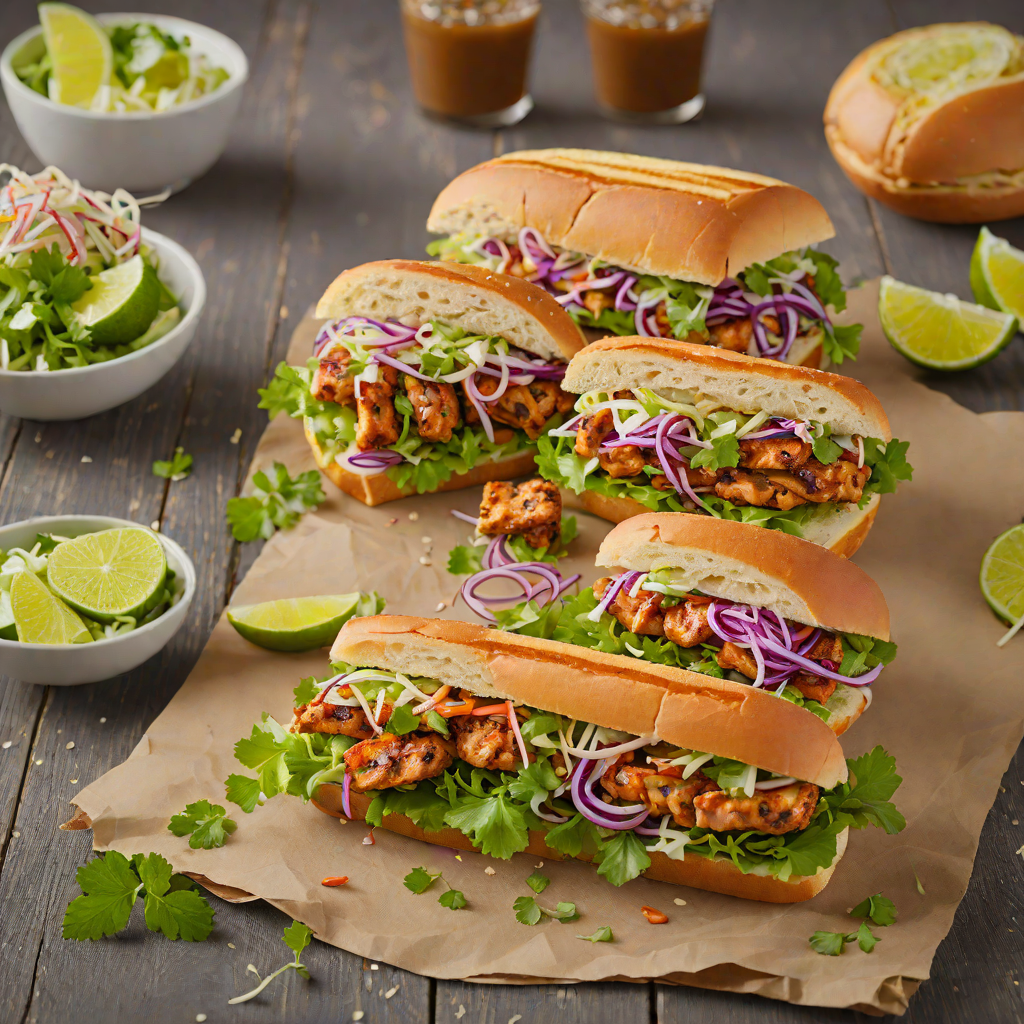 Grilled Cajun-Spiced Chicken Sandwich with Cilantro-Lime Slaw