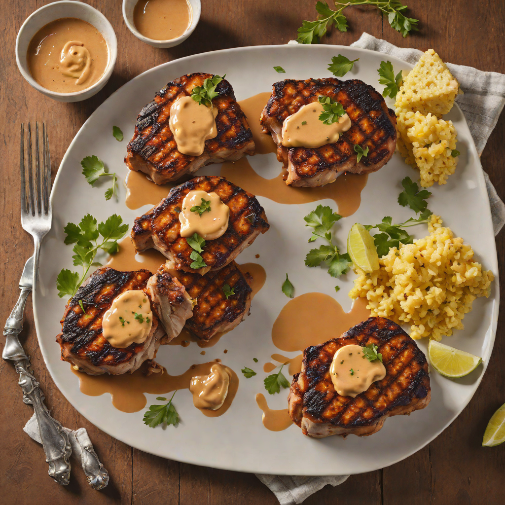 Blackened Pork Chops with Smoky Chipotle Butter