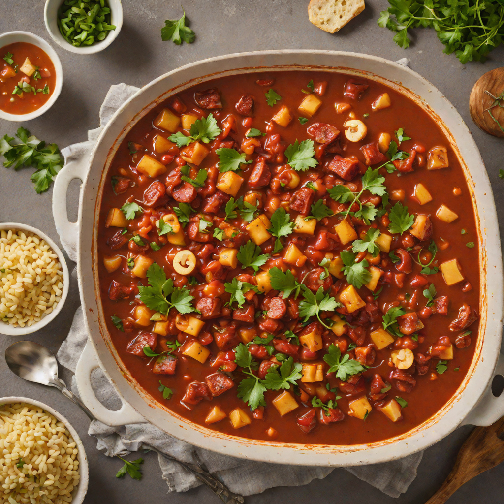 Smoky Tomato and Chorizo Stew with Hominy