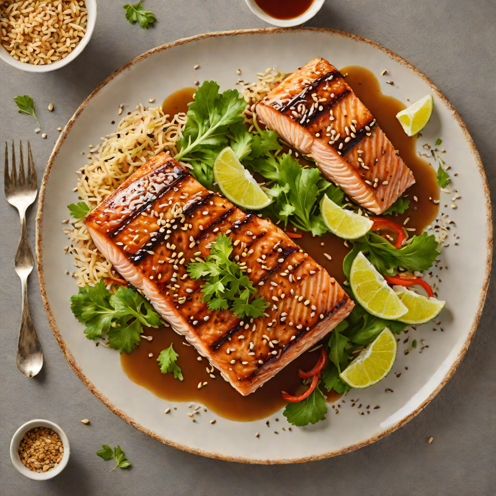 Asian-Style Grilled Salmon with Sesame Ginger Glaze