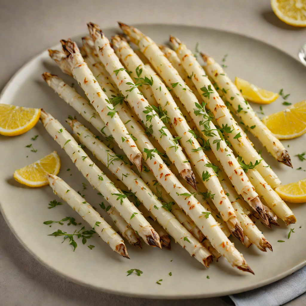 Sautéed White Asparagus with Lemon Butter Sauce