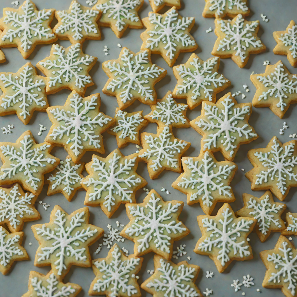 Elsa’s Snowflake Vanilla Sugar Cookies