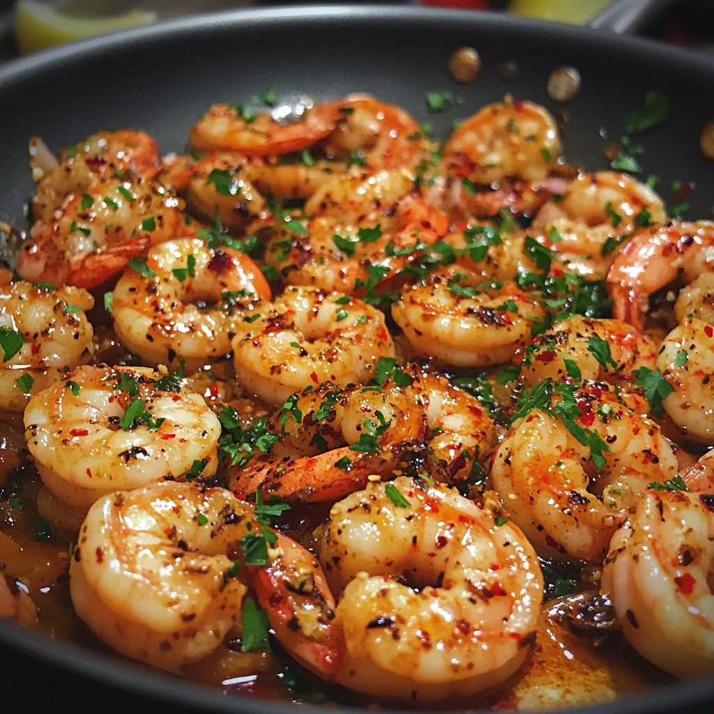 Prawns with Bush Tomato and Garlic Butter