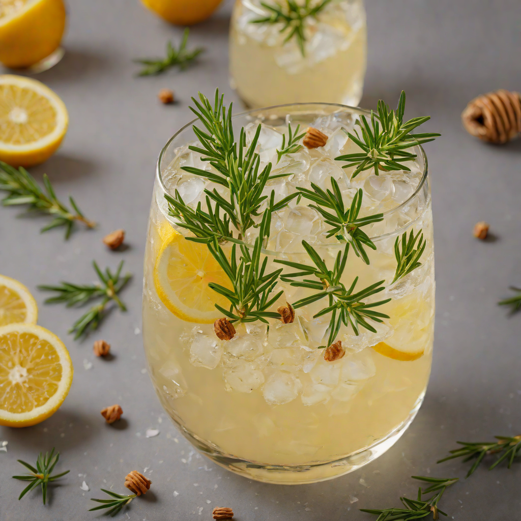 Rosemary Honey Gin Fizz