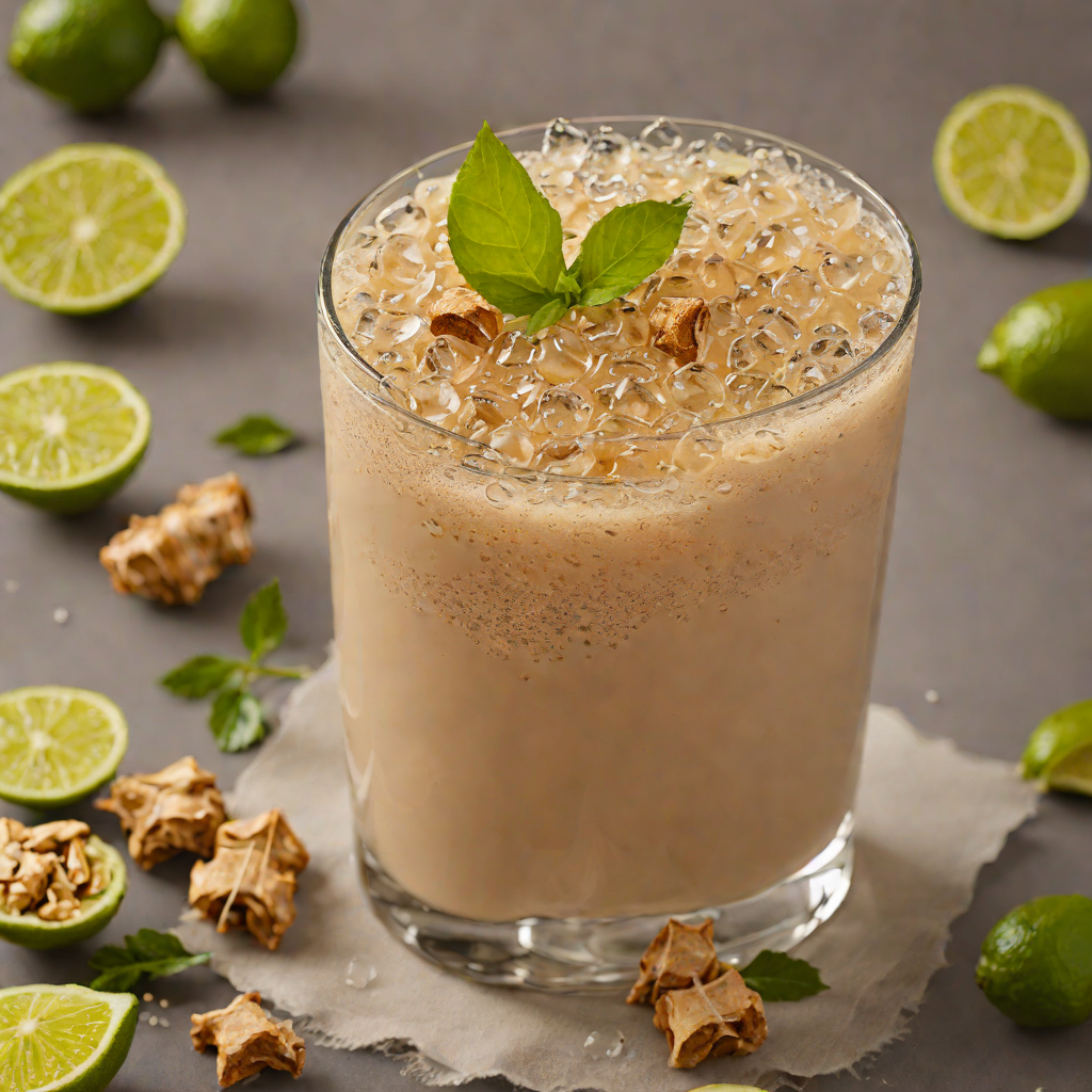 Ginger-Lime Sparkling Coffee Refresher