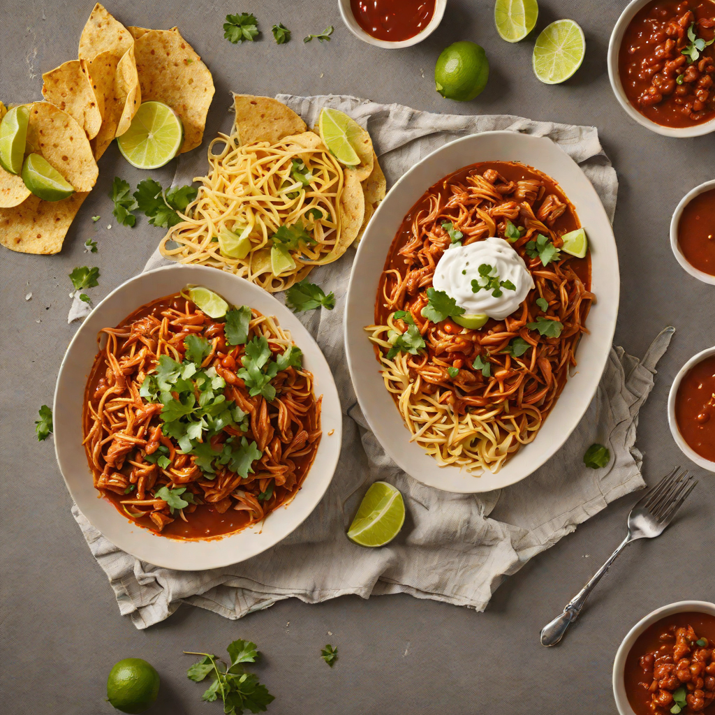 Slow-Simmered Chicken Tinga with Ancho Chile Sauce