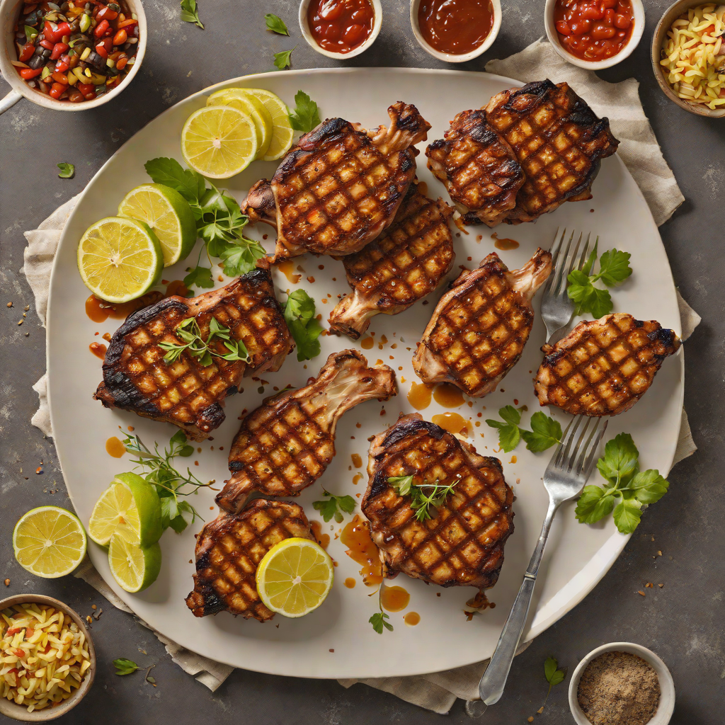 Grilled Tobago-Style Jerk Pork Chops