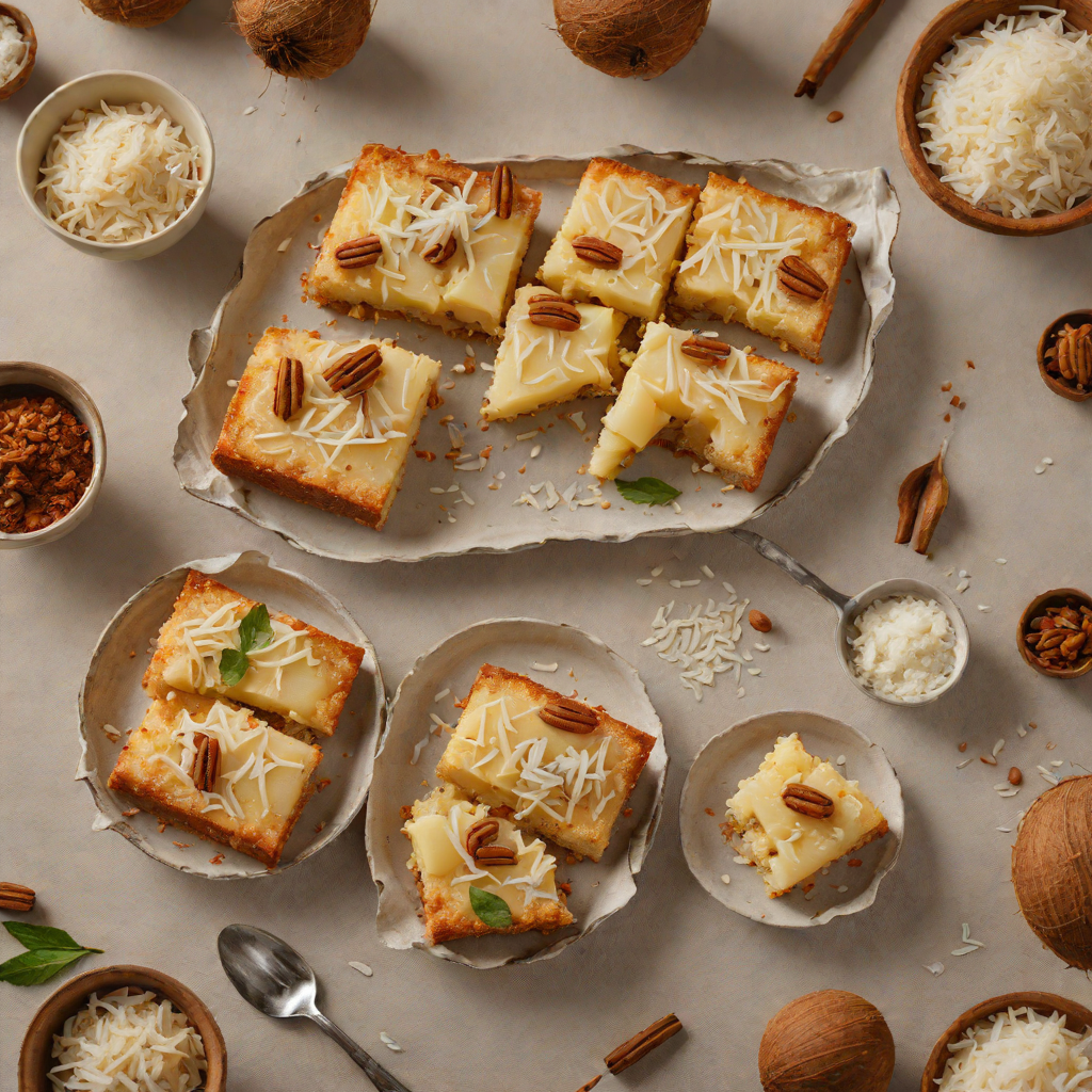Cassava and Coconut Pone with Nutmeg
