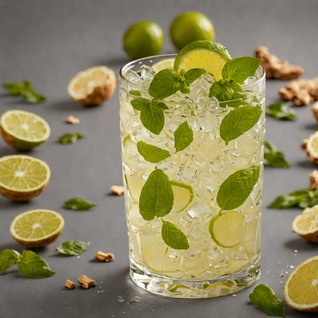 Ginger-Basil Vodka Collins