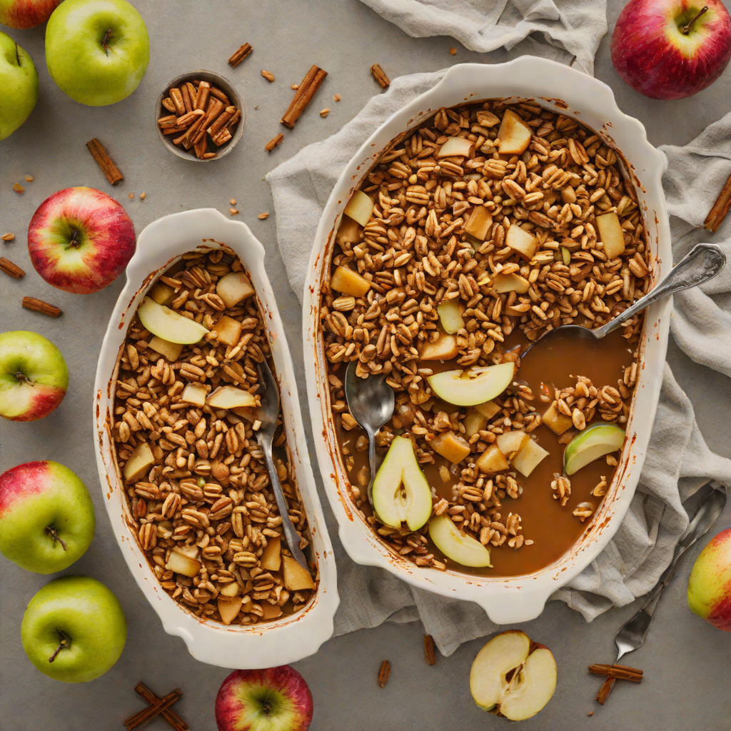 Northern Cinnamon Apple and Pear Crisp