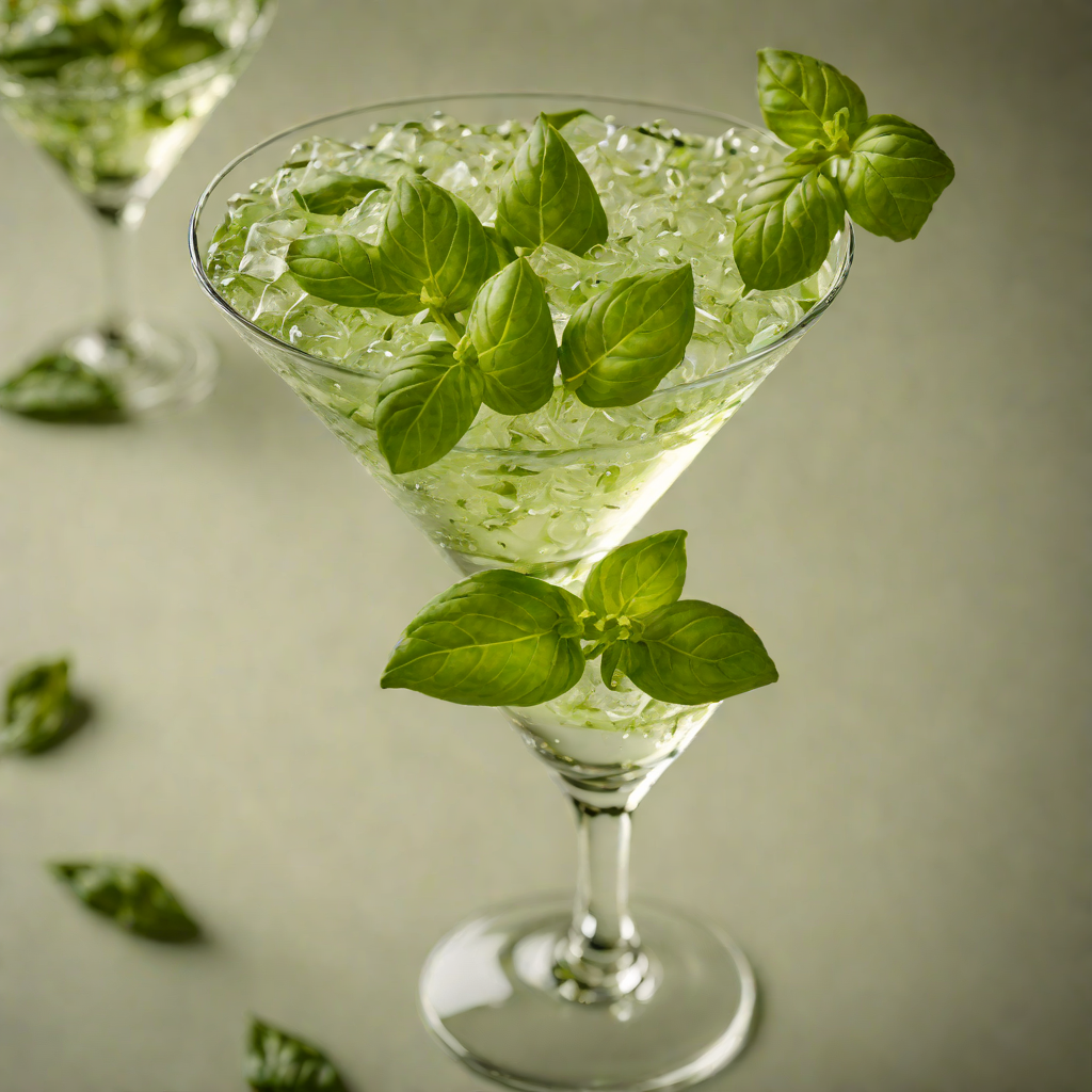 Basil-Infused Gin Martini