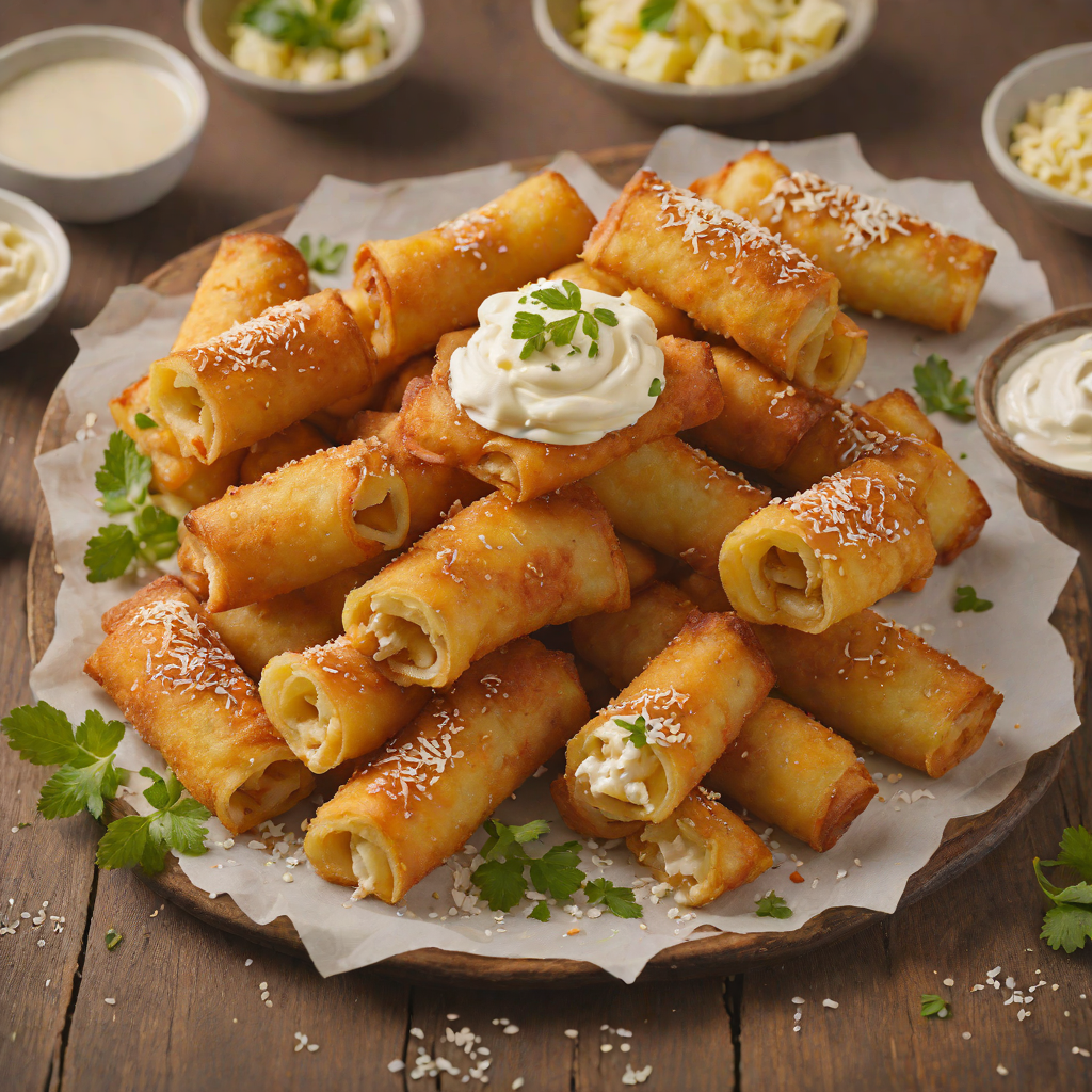 Pan-Fried Tequeños with Cream Cheese Filling