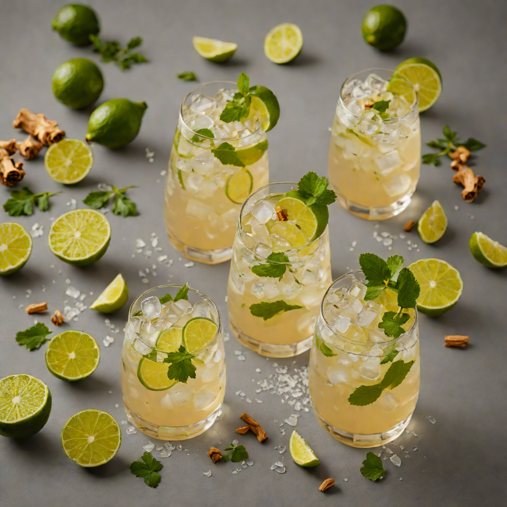 Smoked Ginger-Lime Mezcal Fizz