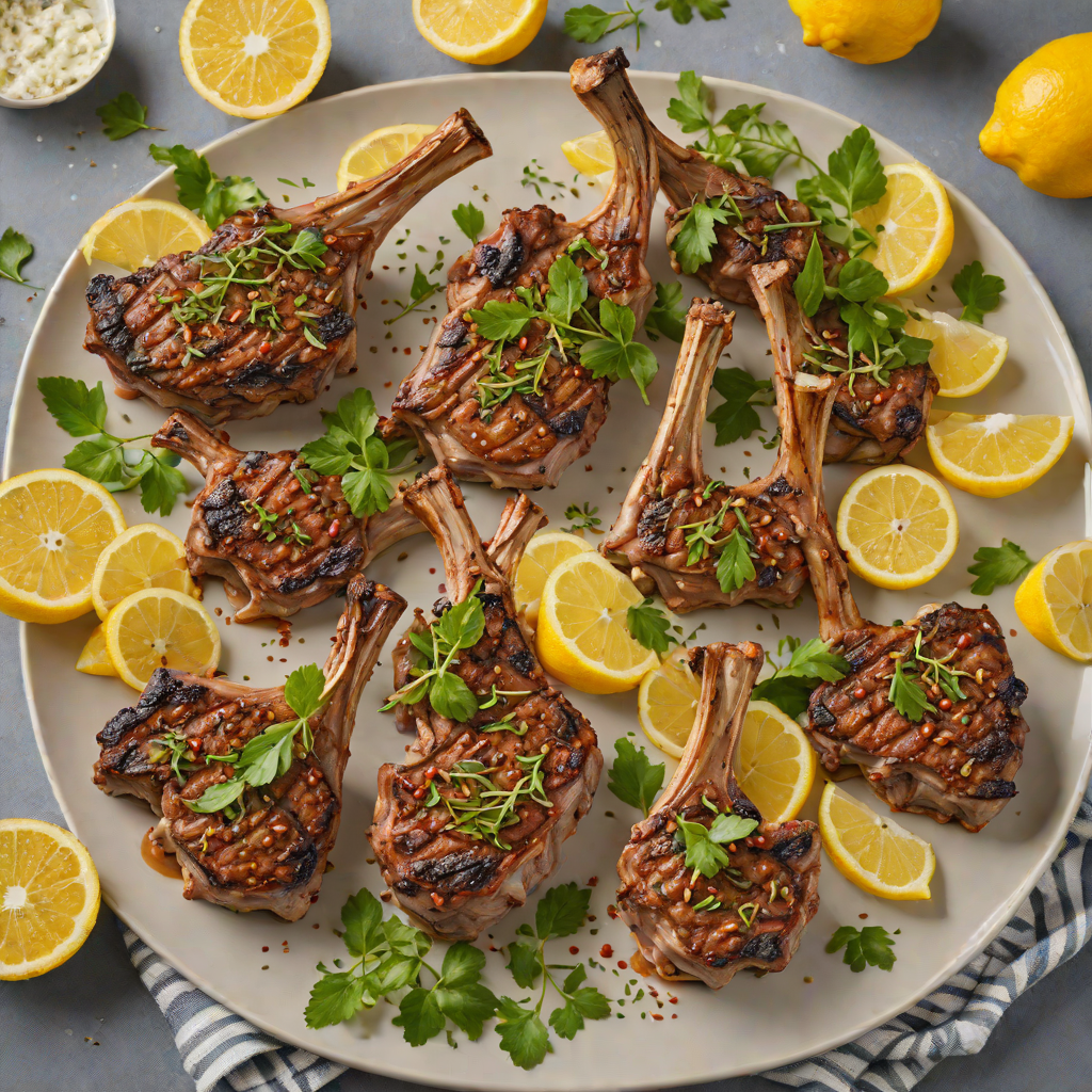Oven-Baked Greek Lamb Chops with Lemon and Oregano