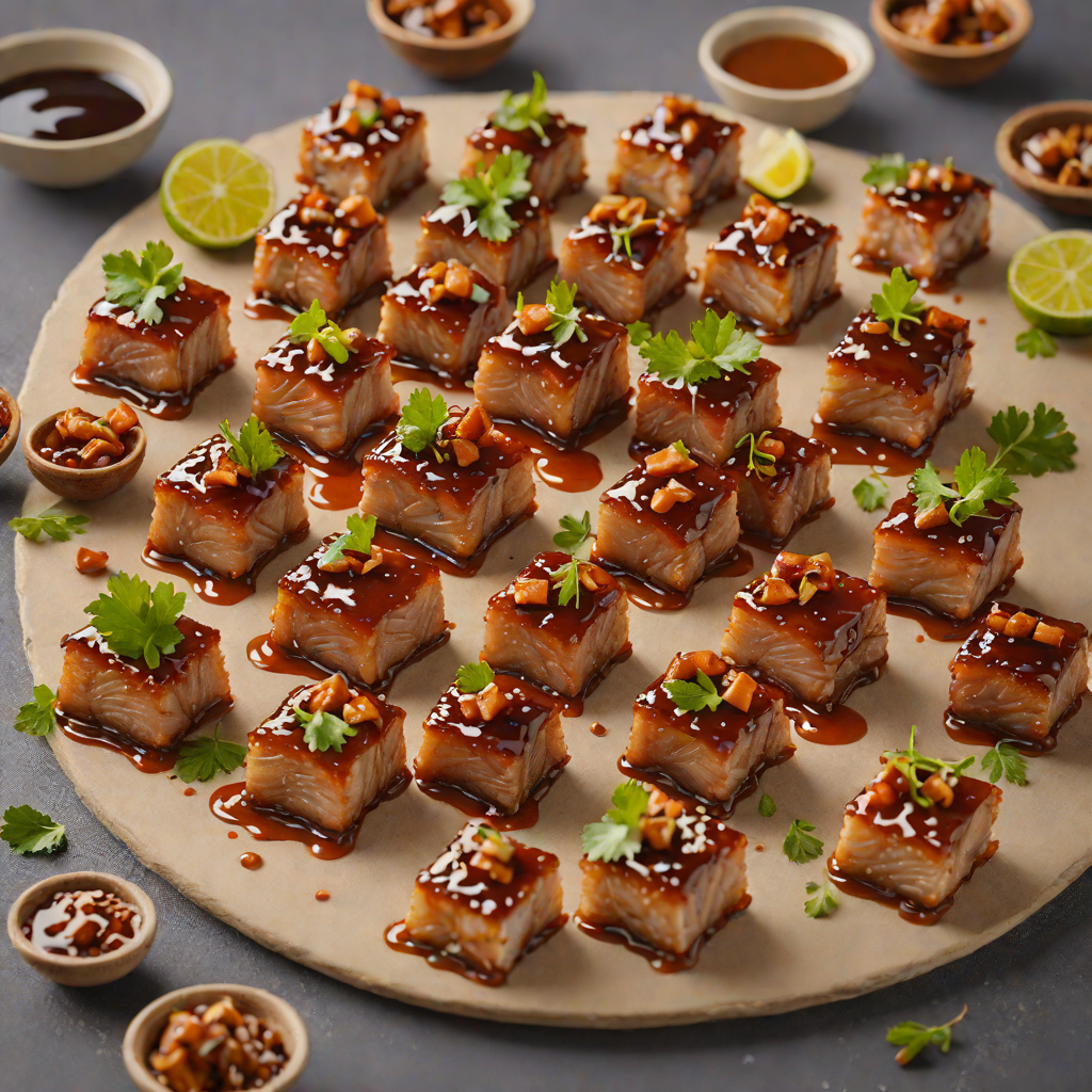 Tamarind and Brown Sugar Glazed Pork Belly Bites