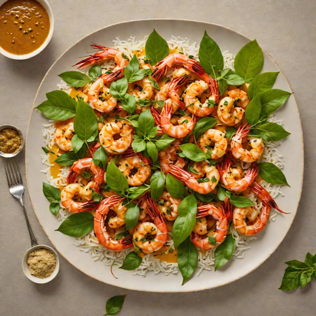 Pan-Seared Goan Spiced Prawns with Coconut and Curry Leaves