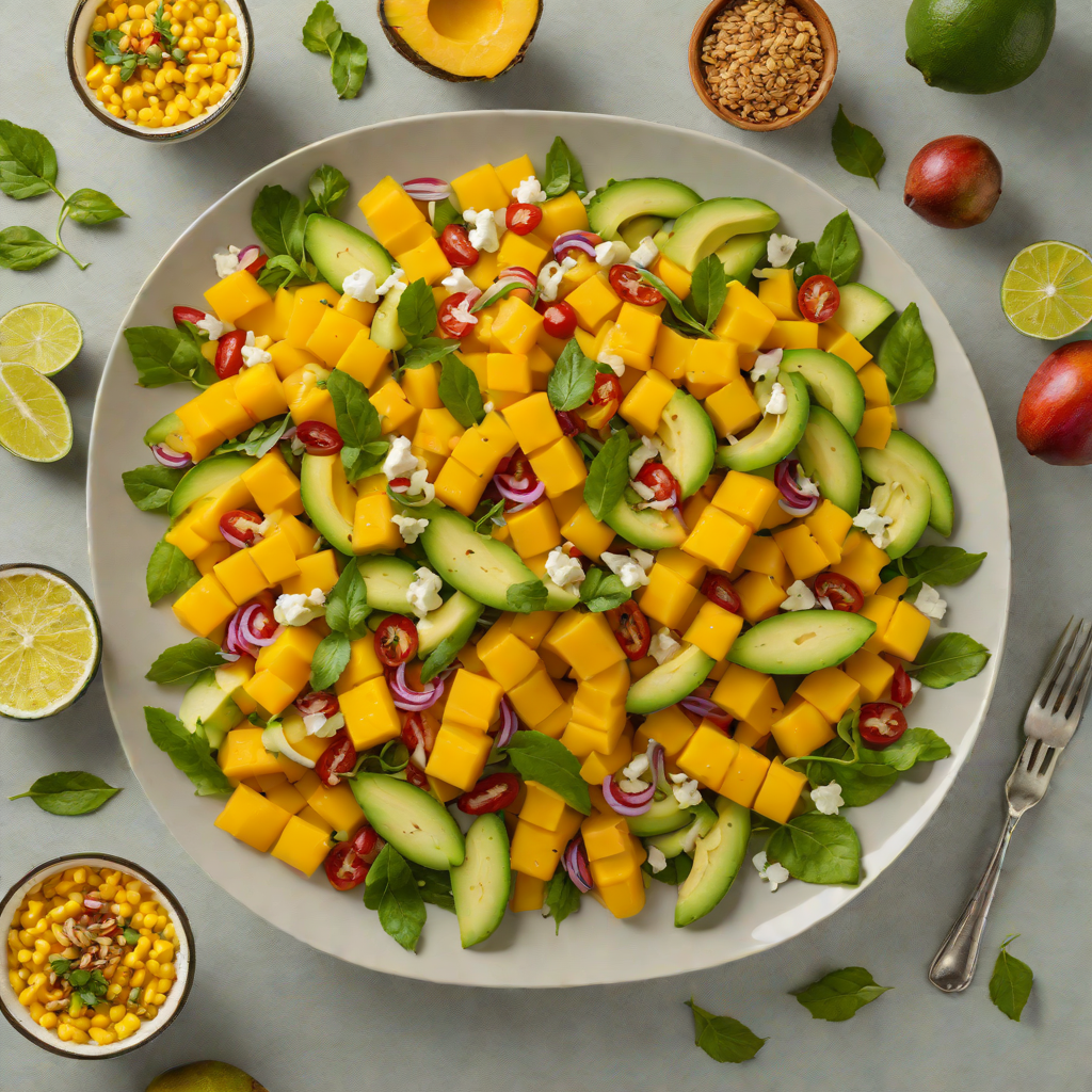 Dominican-Style Mango and Avocado Salad with Citrus Vinaigrette