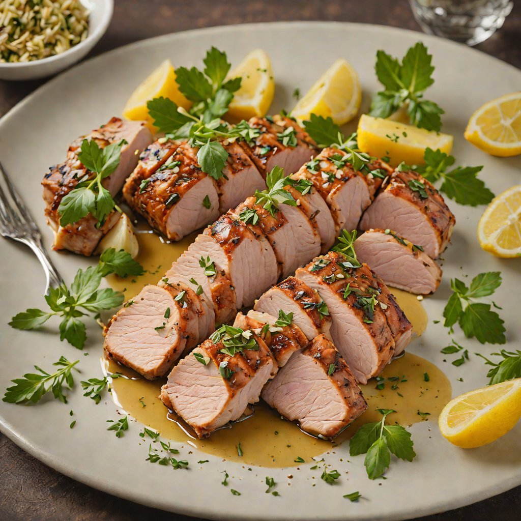 Italian Herb-Roasted Pork Tenderloin with Garlic Butter