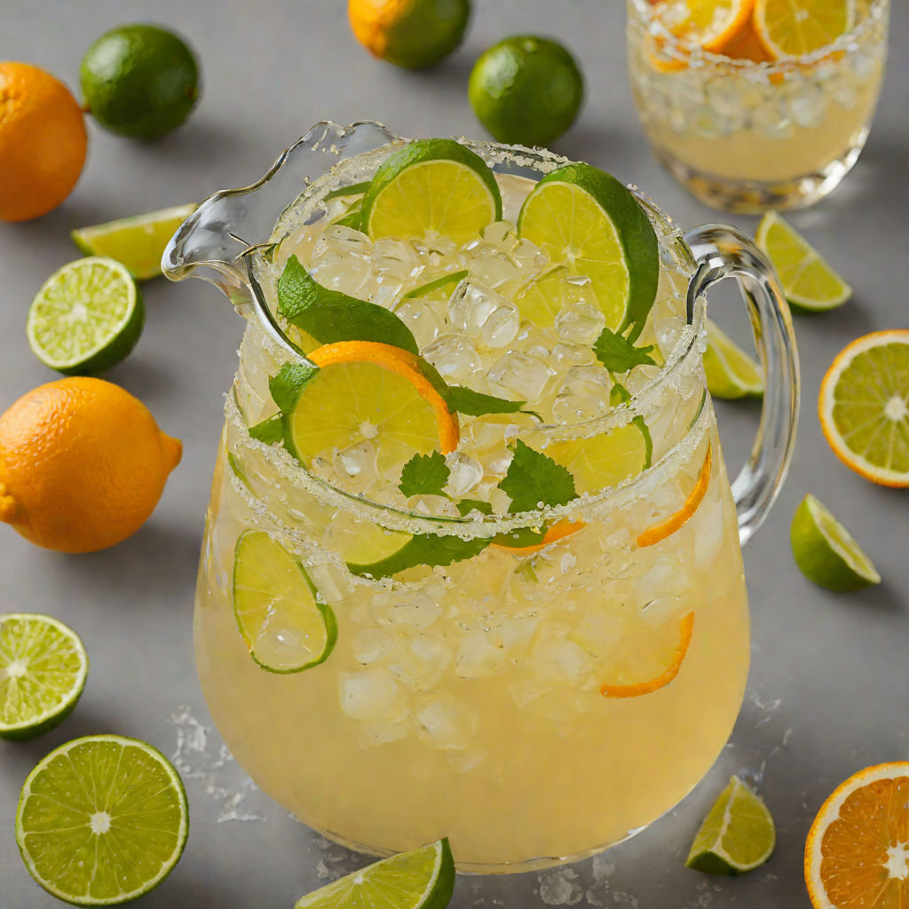 Citrus Pitcher Margarita with Fresh Lime and Orange