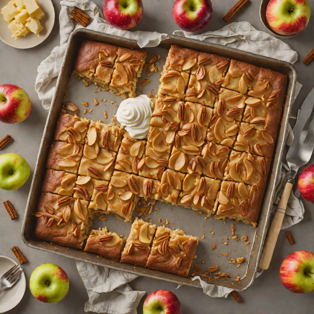 Cinnamon Apple Sheet Pan Cake