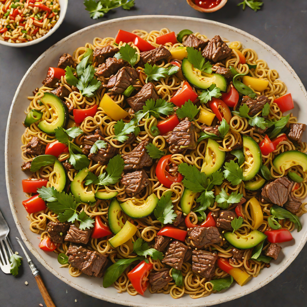 Tex-Mex Beef and Poblano Pepper Stir Fry