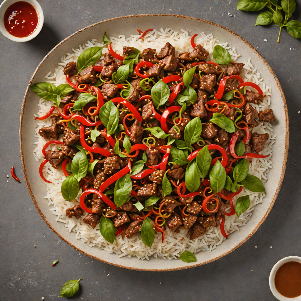 Stir-Fried Beef with Thai Basil and Chili