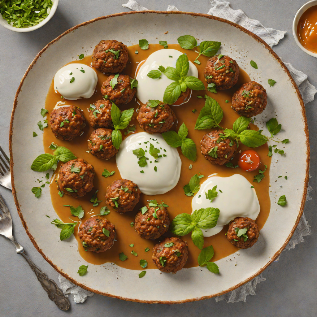 Hidden Door Spiced Lamb Meatballs with Mint Yogurt