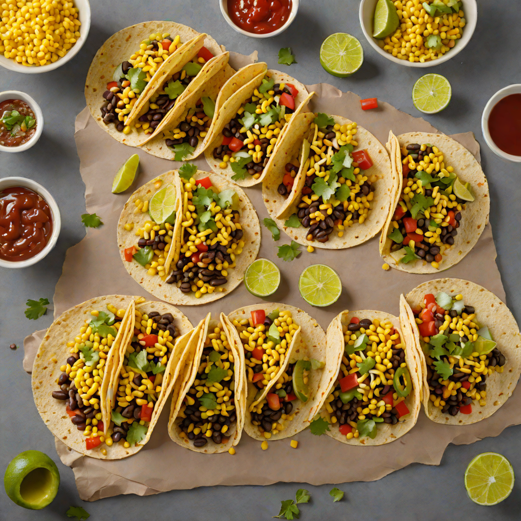 Fallout Shelter Black Bean and Corn Tacos