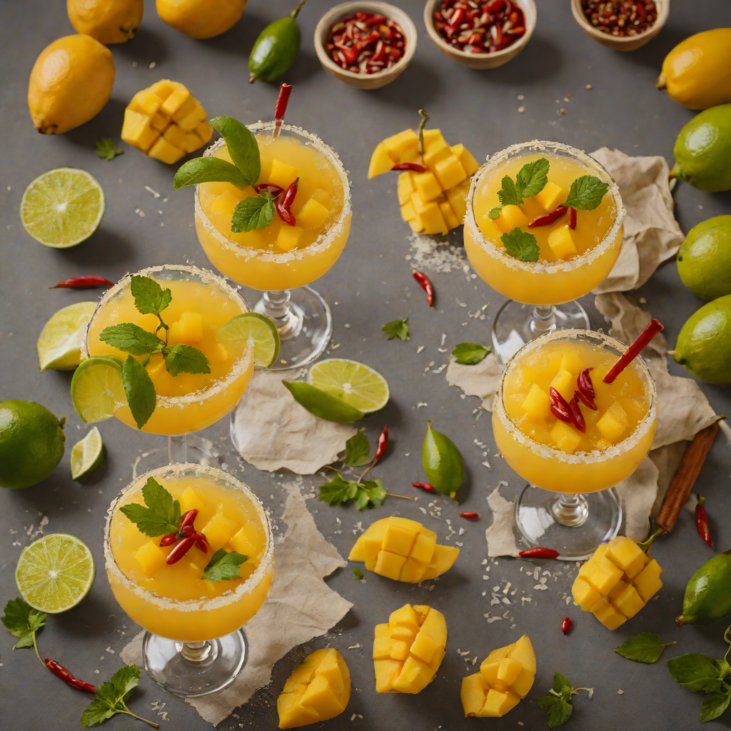 Mango-Chili Margarita with a Spicy Kick