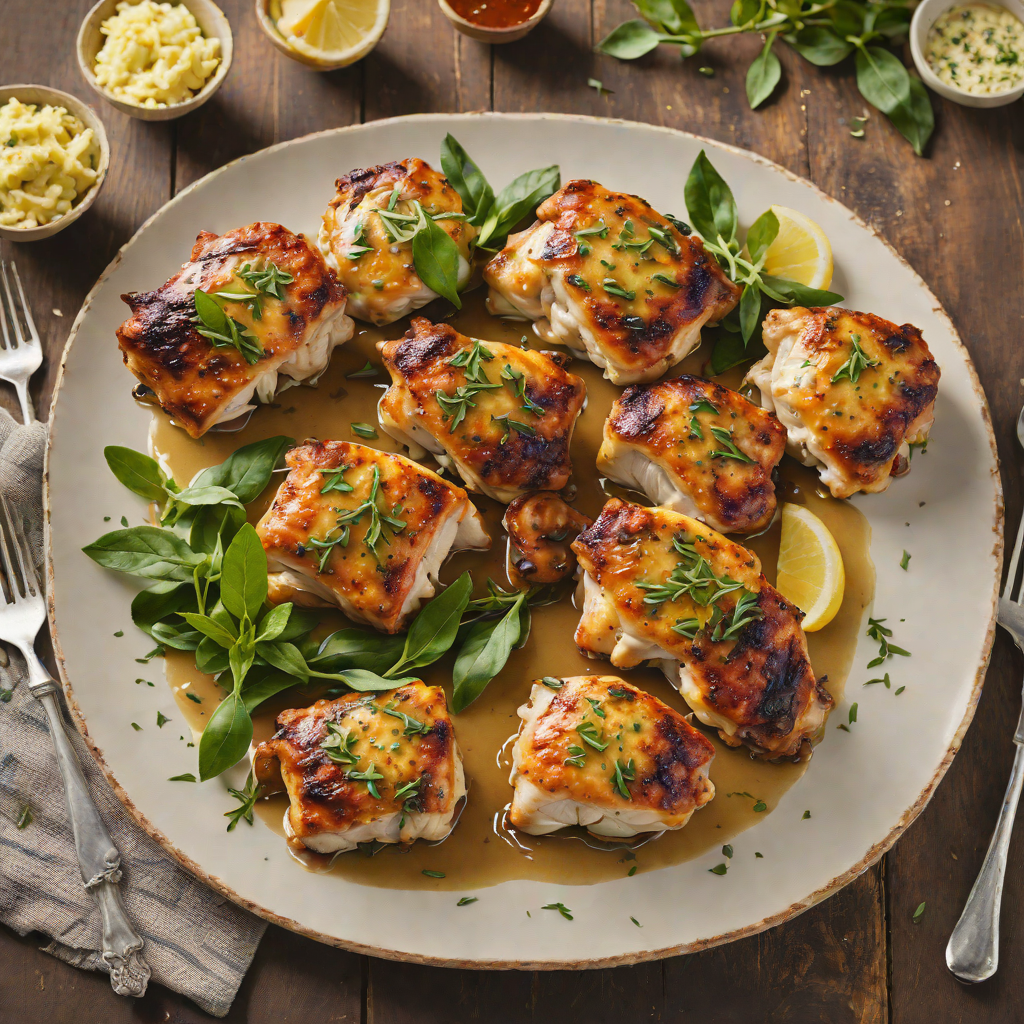 Pan-Seared Chicken Thighs with Garlic and Sage Butter
