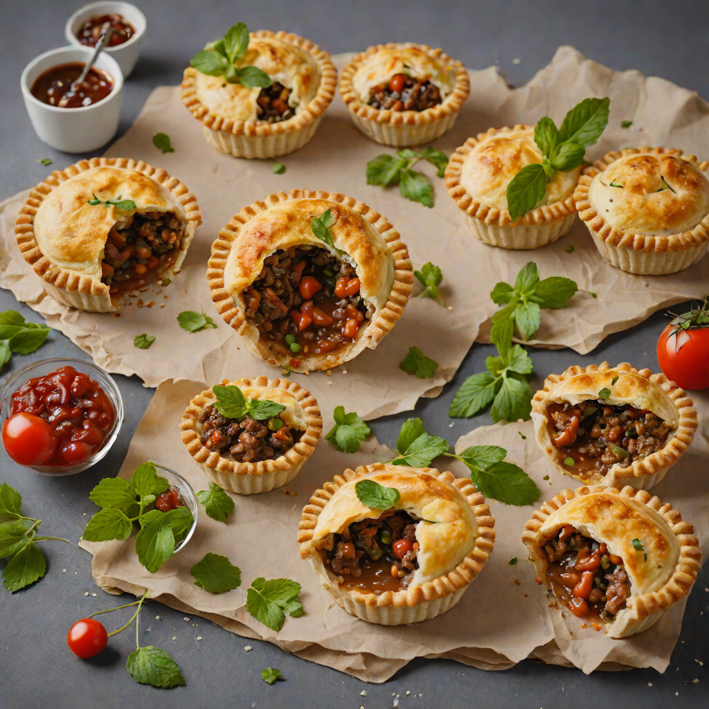 Lamb and Mint Meat Pies with Bush Tomato Chutney