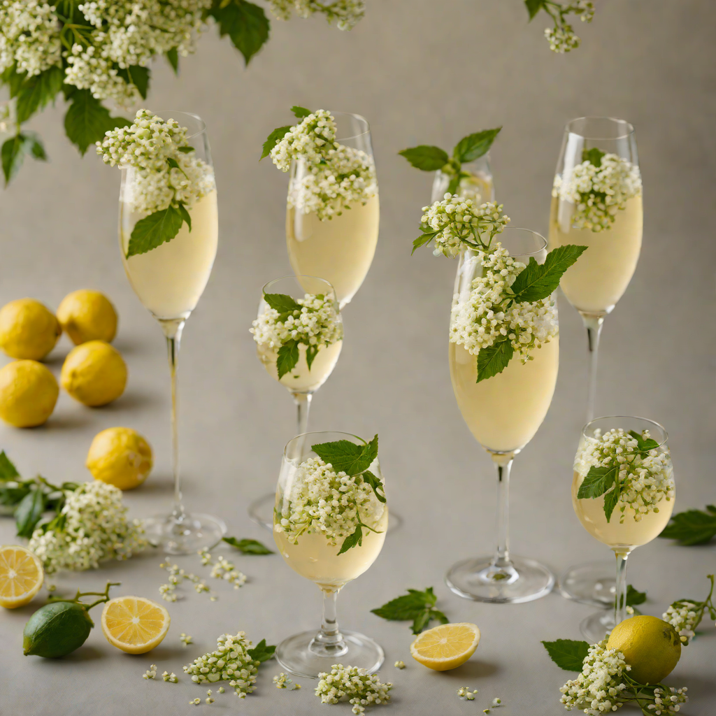 Floral Elderflower and Prosecco Hugo Spritz