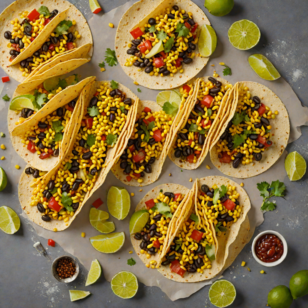 Psychological Thriller-Inspired Spicy Black Bean and Corn Tacos